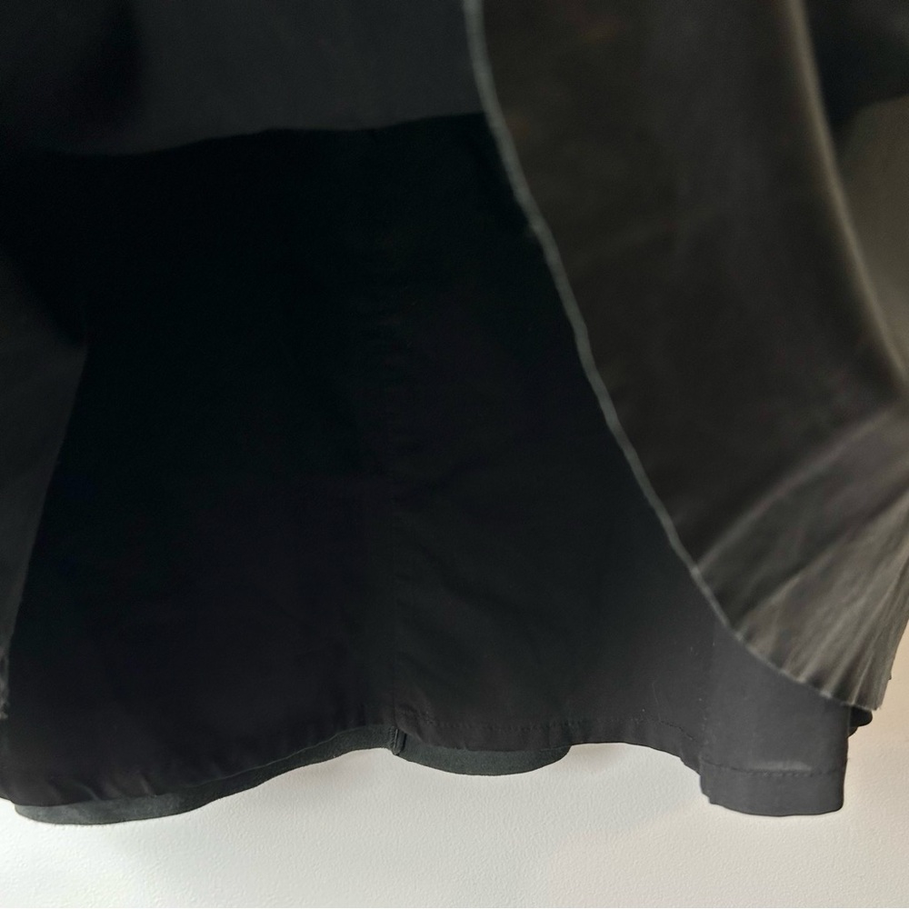 Banana Republic Authentic Leather Short Skirt Black - Picture 7 of 10